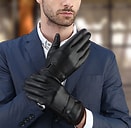 Men leather gloves